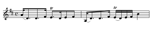 Mrs. Carmichael of Skirling’s Strathspey - staff notation