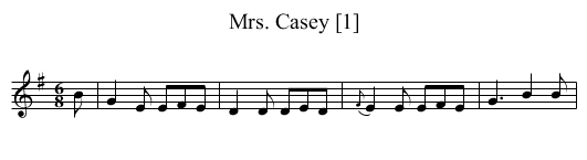 Mrs. Casey [1] - staff notation