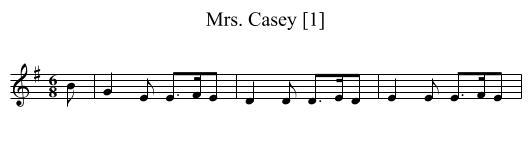 Mrs. Casey [1] - staff notation