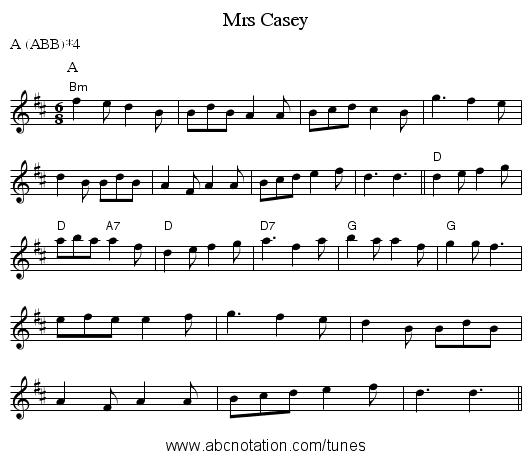 Mrs Casey - staff notation