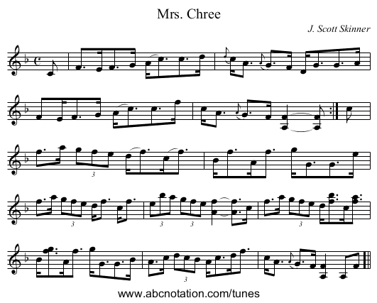 Mrs. Chree - staff notation