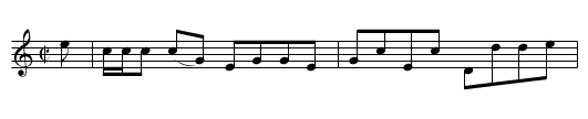 Mrs. Clark's Strathspey - staff notation