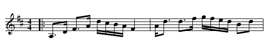 Mrs. Colonel Sinclair of Forres - staff notation