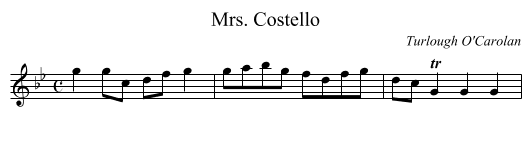Mrs. Costello - staff notation