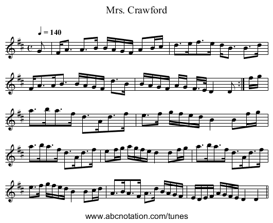 Mrs. Crawford - staff notation
