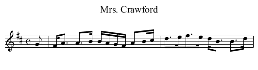 Mrs. Crawford - staff notation