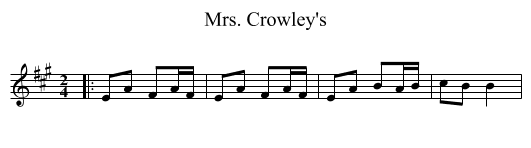 Mrs. Crowley's - staff notation