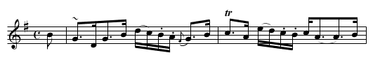 Mrs. Cumine of Auchry's Strathspey - staff notation