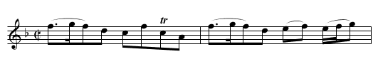 Mrs. Dalrymple of Orangefield’s Reel - staff notation
