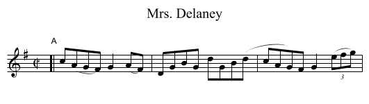 Mrs. Delaney - staff notation