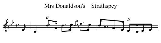Mrs Donaldson's    Strathspey - staff notation