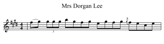Mrs Dorgan Lee - staff notation