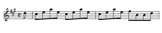 Mrs. Douglas of Ednam - staff notation