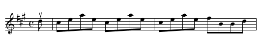 Mrs DOUGLAS OF EDNAM - staff notation