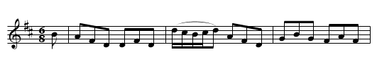 Mrs. Edwards of Woodend's Jig. - staff notation