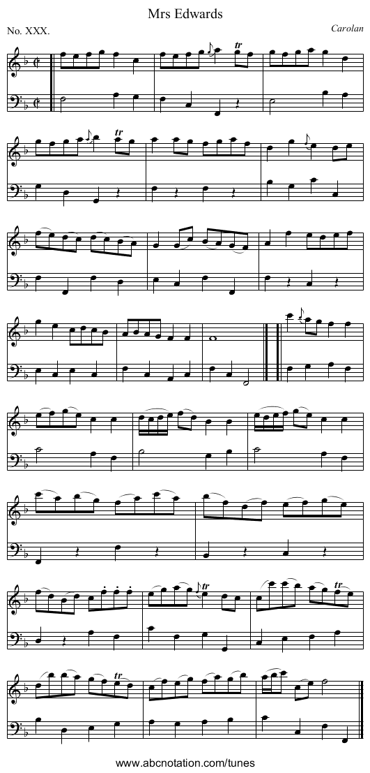 Mrs Edwards - staff notation