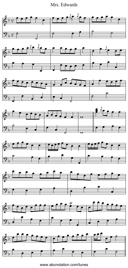 Mrs. Edwards - staff notation