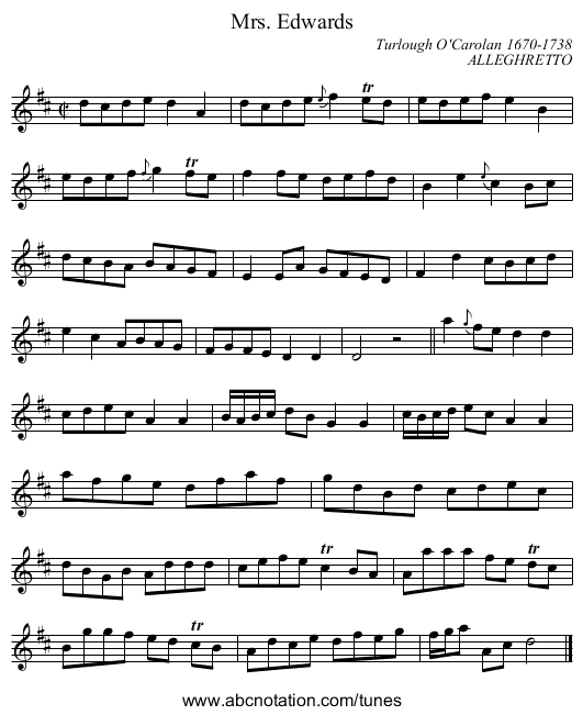 Mrs. Edwards - staff notation