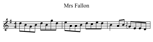 Mrs Fallon - staff notation