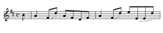 Mrs. Farquharson of Invercauld's Reel - staff notation