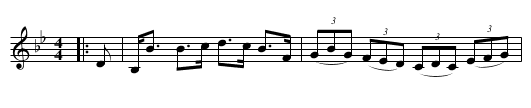 Mrs. Forbes of Boharm's Strathspey - staff notation