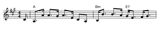 Mrs. Fordyce of Ayton's Strathspey - staff notation
