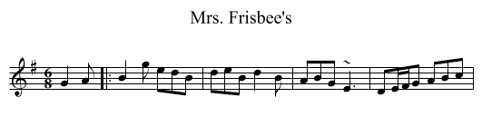 Mrs. Frisbee's - staff notation