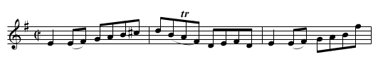 Mrs. Fullarton of Rosemount's Reel - staff notation