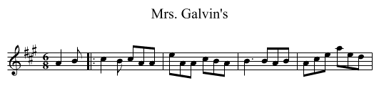 Mrs. Galvin's - staff notation