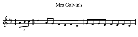 Mrs Galvin's - staff notation
