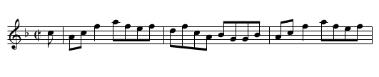 Mrs. Garden of Troup - staff notation