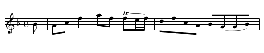 Mrs. Garden of Troup's Reel - staff notation