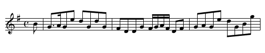 Mrs Garden of Troups Strathspey - staff notation
