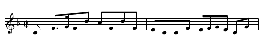 Mrs Gardner of troops Reel - staff notation
