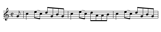 Mrs. General Maxwell of Park Hill’s Reel - staff notation