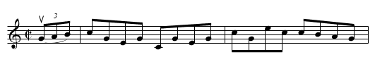 MRS. GIBB'S HORNPIPE - staff notation