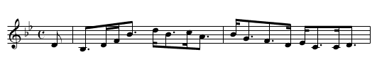 Mrs. Gillie's Strathspey - staff notation