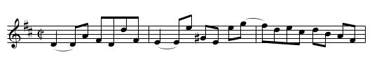 Mrs. Glennie’s Reel—of Maybank - staff notation