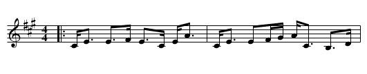 Mrs. Gordon of Park - staff notation