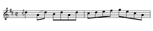Mrs Gordon's Reel - Uvie - staff notation