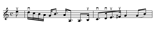 Mrs GRANT OF LAGAN - staff notation