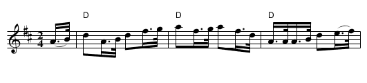 Mrs. H. L. MacDonald of Dunach - staff notation