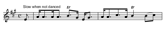 Mrs Hamilton of Wishaw's Strathspey - staff notation