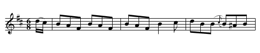 Mrs. Hogan’s Goose - staff notation