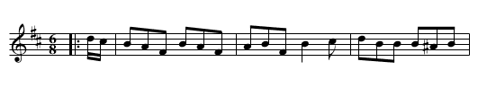 Mrs Hogan's Goose - staff notation