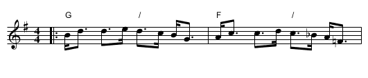Mrs Hume's Strathspey - staff notation