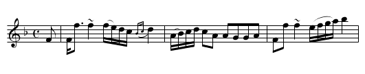Mrs J Bishop's Strathspey -- Kew-Green, London - staff notation