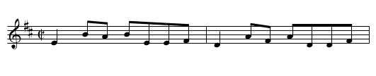 Mrs. J. Forbes (Banff) - staff notation