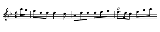 Mrs. J. Rose’s Fancy - staff notation