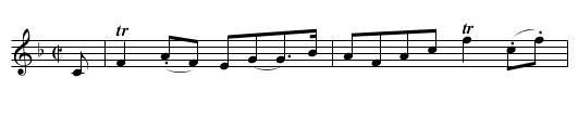 Mrs. J.W. Bourke - staff notation